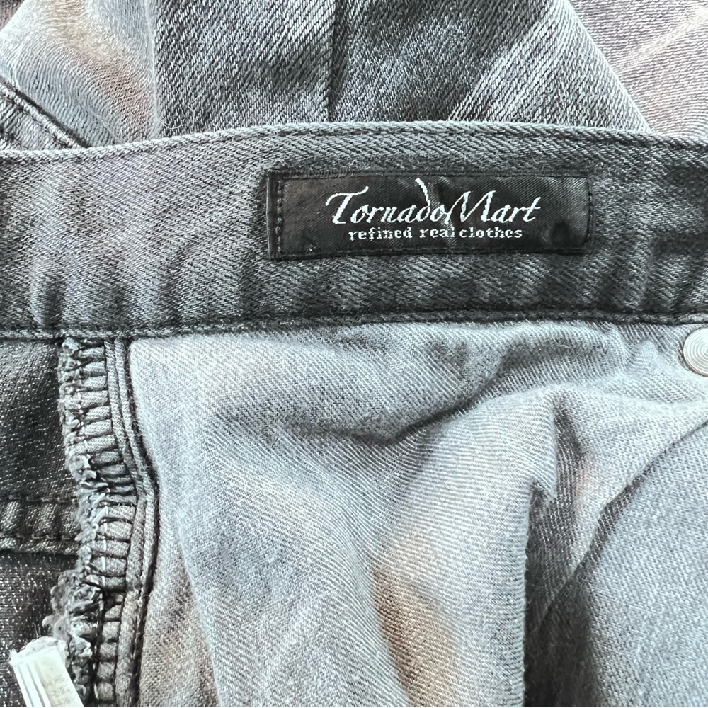 Tornado Mart Japan Black Flared Jeans Mens Small 30” Waist - Picture 2 of 7